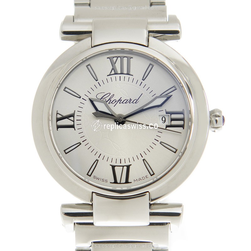 Chopard Imperiale Quartz Watch - Stainless Steel - Silver Dial - Silver Band - Clasp - Luxury Replica IMPERIALE Watch